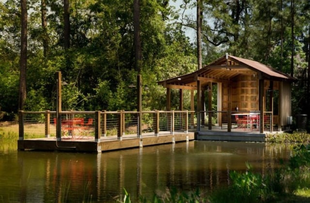 16819 Chapel Knox Dr, Humble, TX 77346 - dock area with a water view
