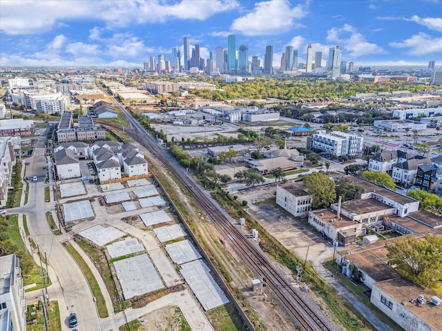 3037 Hicks St, Houston, TX 77007 - drone / aerial view of skyline and a main thoroughfare