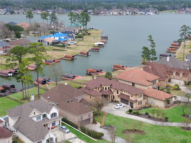 18750 E Cool Breeze Ln, Montgomery, TX 77356 - aerial view of residential area with a nearby body of water