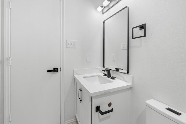 20419 Thunder Ridge Ln, Katy, TX 77449 - half bathroom featuring vanity and toilet