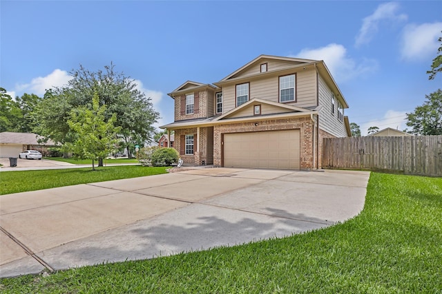 703 Windlass Way, Crosby, TX 77532 - traditional home with brick siding, driveway, and an attached garage