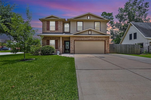 703 Windlass Way, Crosby, TX 77532 - view of front of property with brick siding, concrete driveway, and a garage