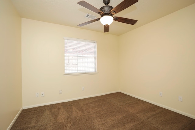 8006 Virginia Water Ln, Houston, TX 77095 - carpeted empty room featuring baseboards and a ceiling fan