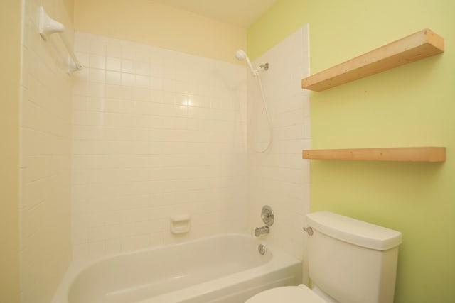 8006 Virginia Water Ln, Houston, TX 77095 - full bathroom with toilet and washtub / shower combination