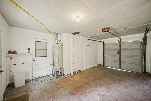 5814 Darnell St, Houston, TX 77074 - garage featuring gas water heater and a garage door opener