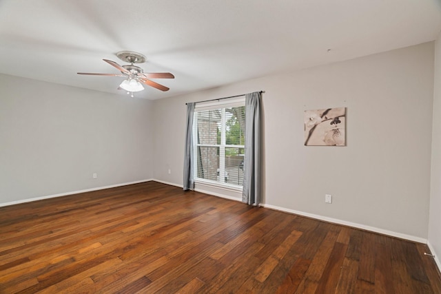 820 Threadneedle St Unit 248, Houston, TX 77079 - empty room with wood finished floors and ceiling fan