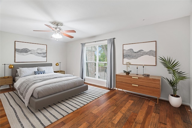 820 Threadneedle St Unit 248, Houston, TX 77079 - bedroom featuring wood finished floors and a ceiling fan