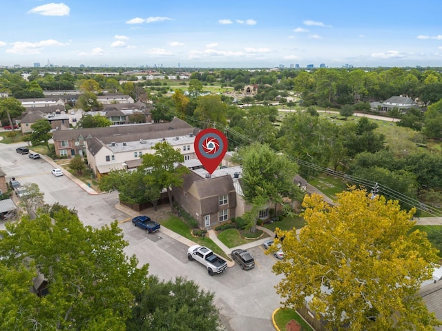 820 Threadneedle St Unit 248, Houston, TX 77079 - aerial view of a tree filled landscape