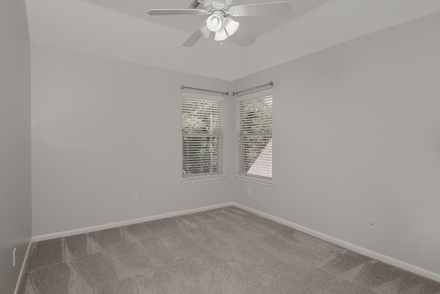 23 Shellbark, The Woodlands, TX 77382 - unfurnished room with carpet, baseboards, and ceiling fan