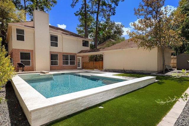 23 Shellbark, The Woodlands, TX 77382 - view of pool featuring a jacuzzi