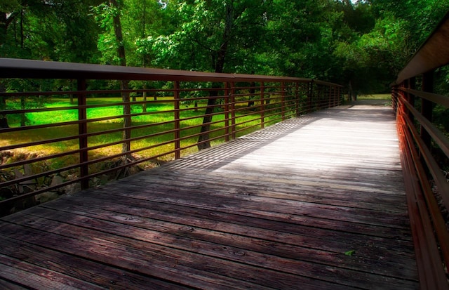 23 Shellbark, The Woodlands, TX 77382 - deck featuring a forest view