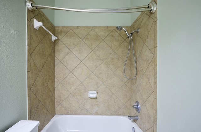 13012 Balsam Breeze Ln, Pearland, TX 77584 - bathroom featuring shower / tub combination and toilet