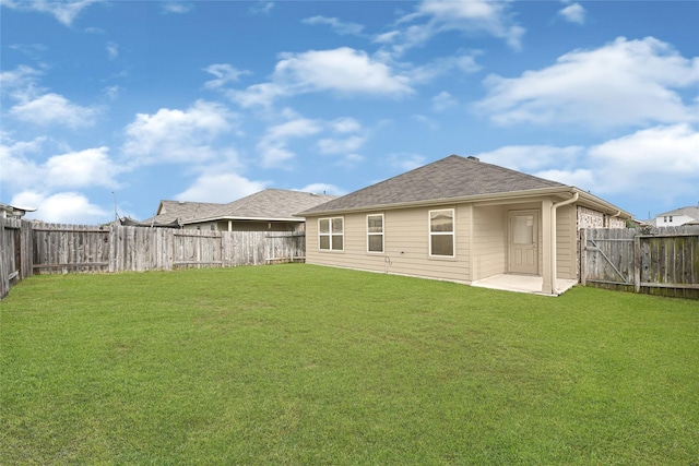 20910 Corisande St, Katy, TX 77449 - rear view of house with a fenced backyard and a patio