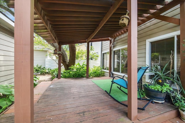 18614 Atasca Oaks Dr, Humble, TX 77346 - view of wooden terrace