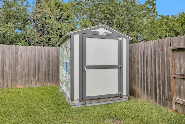 20423 Noble Arabian Dr, Tomball, TX 77377 - view of shed featuring a fenced backyard