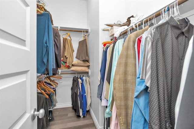 20423 Noble Arabian Dr, Tomball, TX 77377 - walk in closet featuring wood finished floors