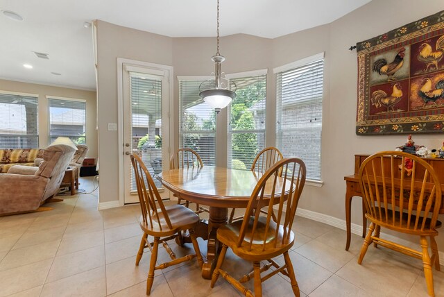 25514 Long Iron Ct, Spring, TX 77389 - dining area featuring light tile patterned floors