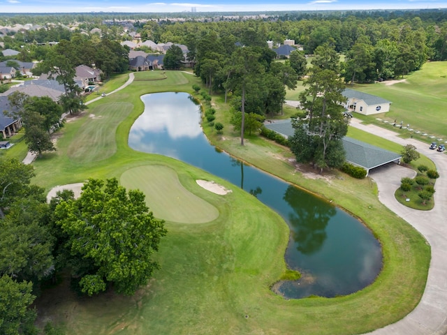 25514 Long Iron Ct, Spring, TX 77389 - view of property location with a large body of water, a golf course, and nearby suburban area