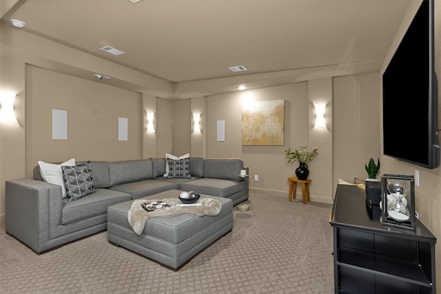 7 Woodglade Way, Tomball, TX 77375 - living room featuring carpet floors and baseboards