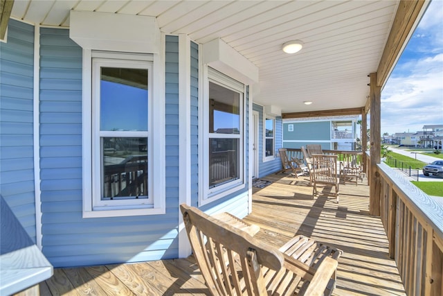 4023 Grayson Dr, Galveston, TX 77554 - view of wooden terrace
