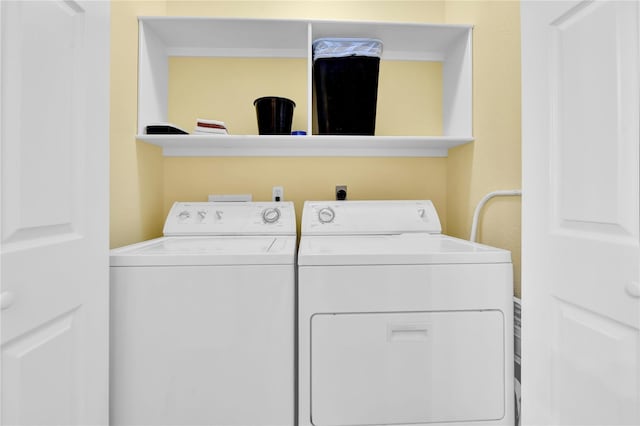 4023 Grayson Dr, Galveston, TX 77554 - washroom featuring washer and dryer and a desk