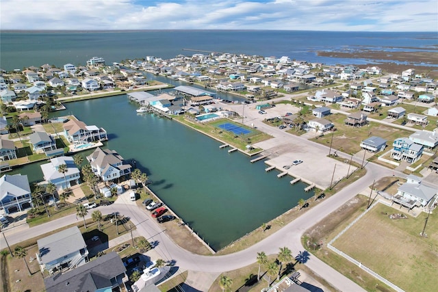 4023 Grayson Dr, Galveston, TX 77554 - aerial view of property's location with a nearby body of water and nearby suburban area