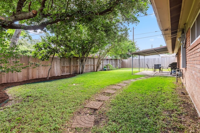 9123 Kapri Ln, Houston, TX 77025 - view of yard with a patio