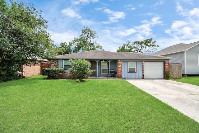5423 Lillian St, Baytown, TX 77521 - single story home with driveway and an attached garage