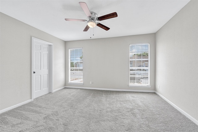 11871 Algonquin Dr, Houston, TX 77089 - empty room with a ceiling fan, carpet, and baseboards