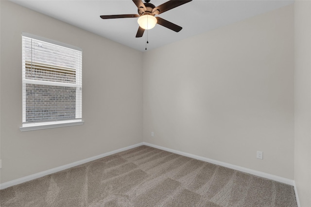 7571 Fettle Ln, Conroe, TX 77304 - spare room with carpet flooring, baseboards, and ceiling fan