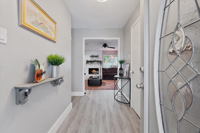 30307 Thorsby Dr, Spring, TX 77386 - corridor featuring light wood finished floors and baseboards