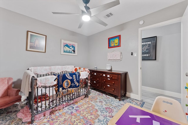 30307 Thorsby Dr, Spring, TX 77386 - bedroom with baseboards and a ceiling fan