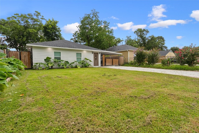 5614 Malmedy Rd, Houston, TX 77033 - ranch-style house with gravel driveway and a carport