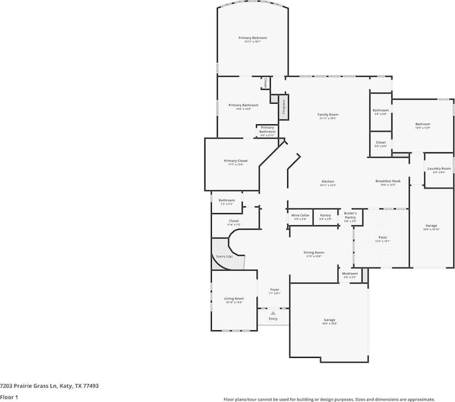 7203 Prairie Grass Ln, Katy, TX 77493 - floor plan / room layout