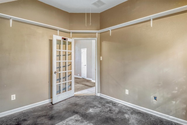 7523 Chathan Glen Ln, Richmond, TX 77407 - spare room with unfinished concrete floors and baseboards