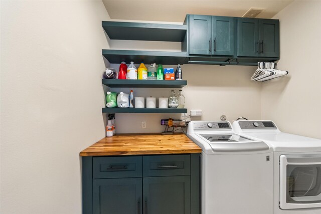 1406 Kallie Hills Ln, Spring, TX 77386 - laundry room with separate washer and dryer and cabinet space