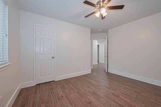 4046 Dell Ln, Missouri City, TX 77459 - unfurnished room featuring wood finished floors and a ceiling fan