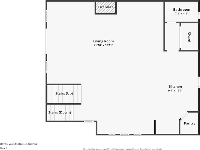 5507 Val Verde St, Houston, TX 77056 - view of property floor plan