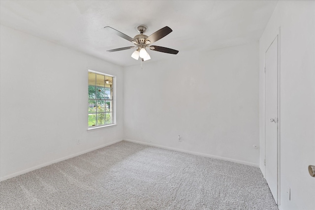 11731 Bexar Dr, La Porte, TX 77571 - carpeted empty room with baseboards and ceiling fan