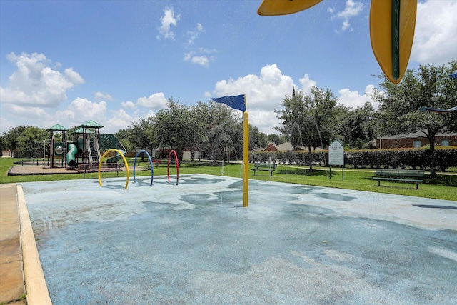 21551 Elm Hurst Ln, Katy, TX 77450 - community jungle gym featuring a lawn