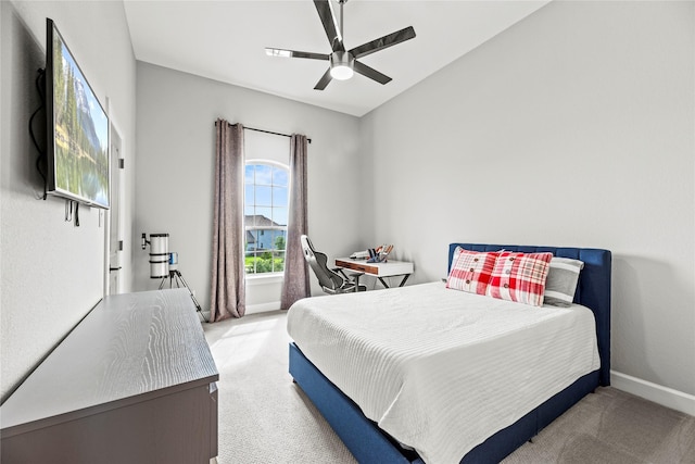 19307 Spillway Overlook Cir, Cypress, TX 77433 - bedroom with light carpet and a ceiling fan