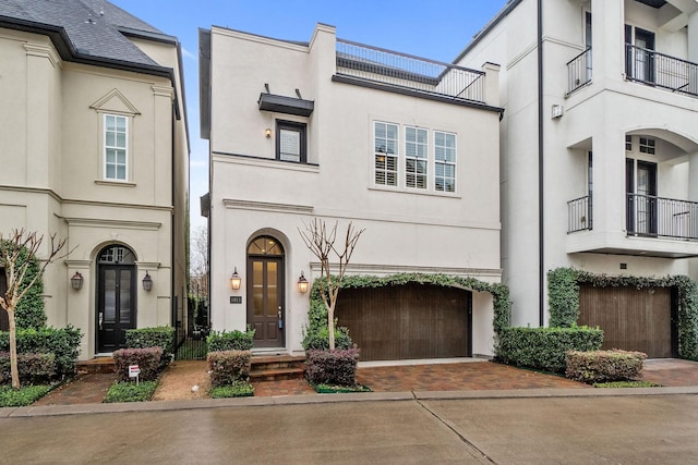 1811 Upland Lks, Houston, TX 77043 - multi unit property with a garage, decorative driveway, and stucco siding