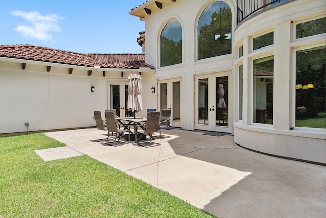 19 Shields Ln, Montgomery, TX 77356 - view of patio / terrace with french doors