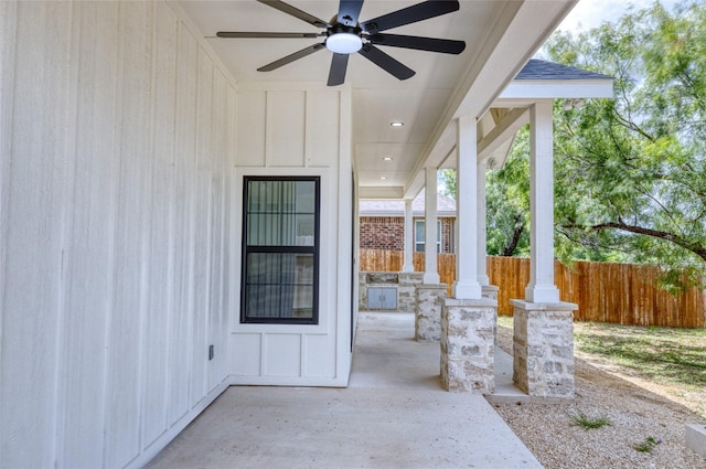 6 Rio Seco Dr, Uvalde, TX 78801 - view of patio / terrace featuring a ceiling fan