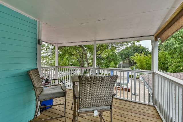 1513 19th St, Galveston, TX 77550 - view of wooden deck