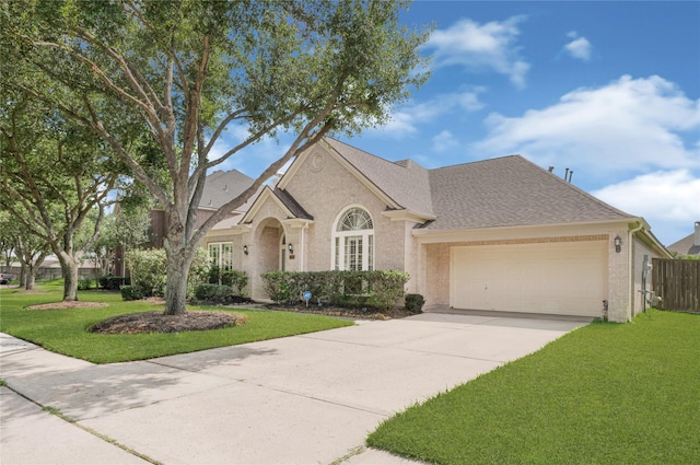 2005 Mistwood Ct, Pearland, TX 77584 - view of front of house with an attached garage, driveway, and a shingled roof