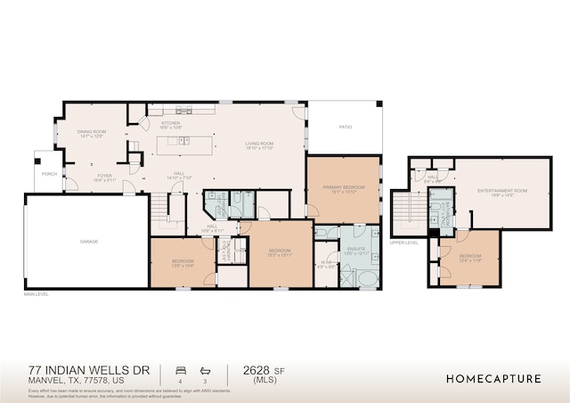 77 Indian Wells Dr, Manvel, TX 77578 - home floor plan
