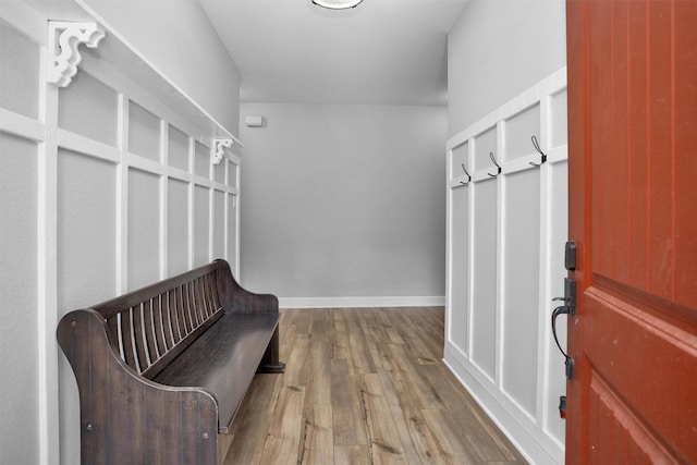 4142 Longhorn Dr, Cleveland, TX 77328 - mudroom featuring wood finished floors and baseboards