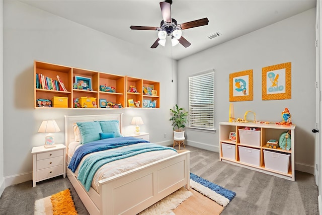 4510 Cedarfield Rd, Katy, TX 77494 - carpeted bedroom featuring baseboards and ceiling fan