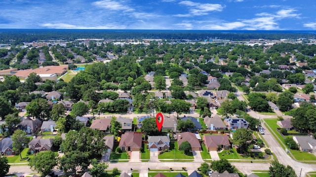 7115 Blanco Pines Dr, Humble, TX 77346 - aerial overview of property's location with nearby suburban area